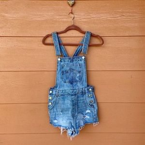 NWOT Short denim overalls Sz 8 H&M
